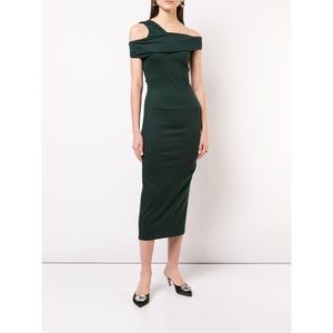 NWT Diane Von Furstenberg Bently Wool Dress Hunter